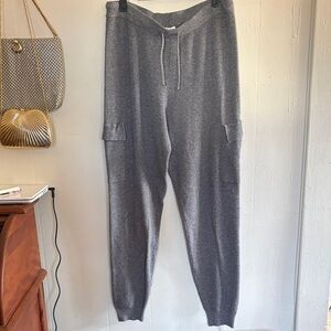 Sage and stone Gray Knit Jogger Pants